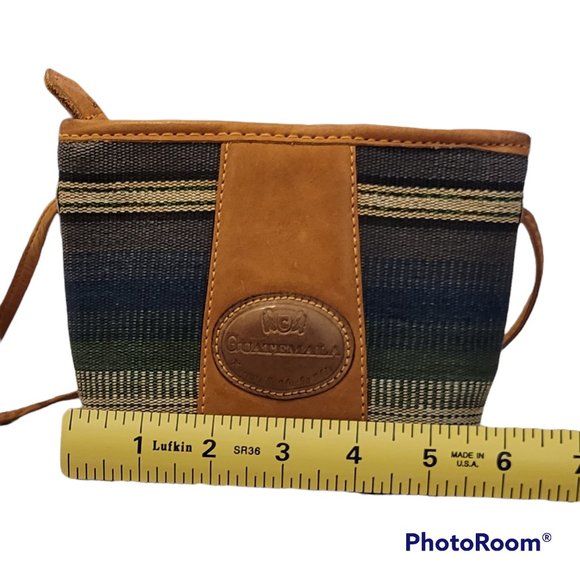 Crossbody Canvas and Leather Boho Travel Companion Pouch NEW - Picture 8 of 11